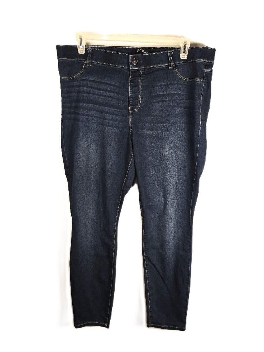 Stitch Star Womens Skinny Jeggings Size 20 Stretch Medium Denim Wash Pull-on Mom